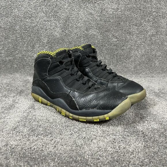 Nike Air Jordan 10 Retro 310805-034 Men’s Size 8.5 Venom Green Black Shoes Used main image 12
